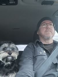 Ginny navigating a drive